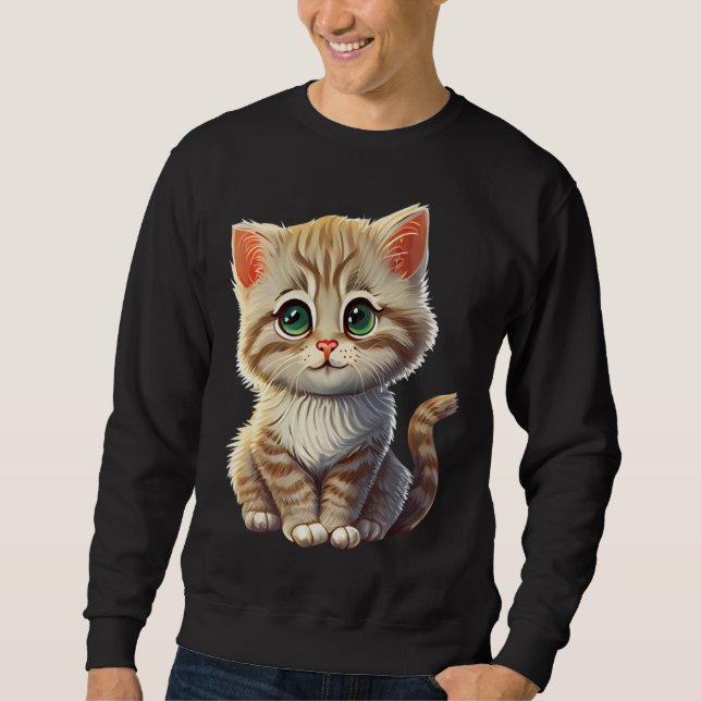 Sweatshirt Best Cat Mom And Cat Dad (Devant)
