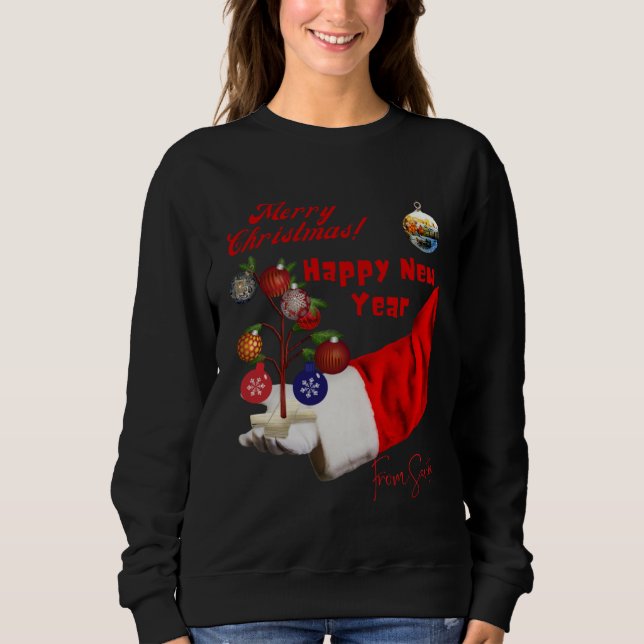 Sweatshirt Best Christmas Wishes from Santa Claus (Devant)