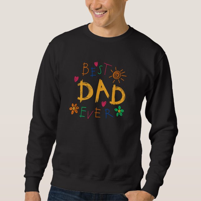 Sweatshirt Best Dad Father s Day 2 (Devant)