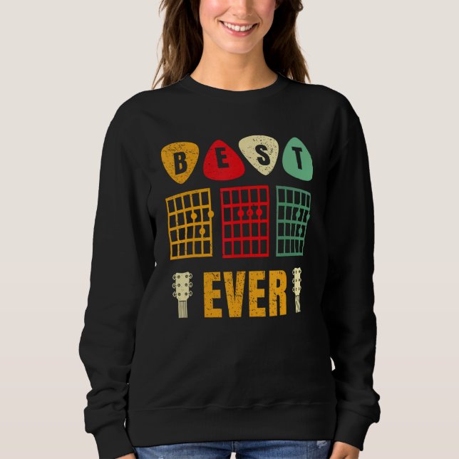 Sweatshirt Best Guitar Dad Ever Chords Best Dad Guitar Guitar (Devant)