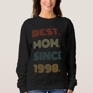Sweatshirt Best Mom Since 1998 Outfit  for Her Women Retro Vi