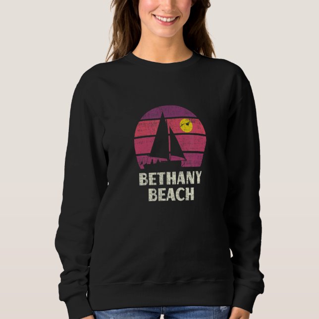 Sweatshirt Bethany Beach De La Voile Rétro les années 70 couc (Devant)