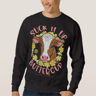 Sweatshirt Beurre-Beurre-Simplement-Sud-Vache-Drôle