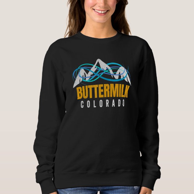 Sweatshirt Beurre cool Snowboard Ou Ski Co Mountain Skyli (Devant)