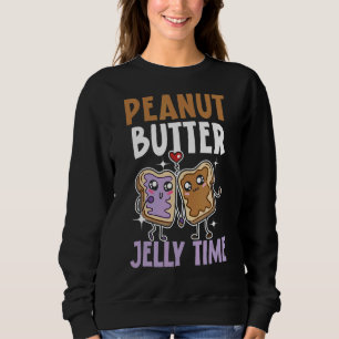 Sweatshirt Beurre d'arachide Jelly Temps Délicieuse Étalage A