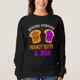 Sweatshirt Beurre de cacahuète et gelée Meilleures amies pour