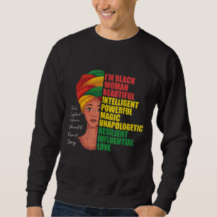 Sweatshirt BHM Femmes Africaines Africaines Amérique Noire M