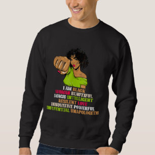 Sweatshirt BHM Femmes Filles Cadeau Noir Histoire Mois Africa