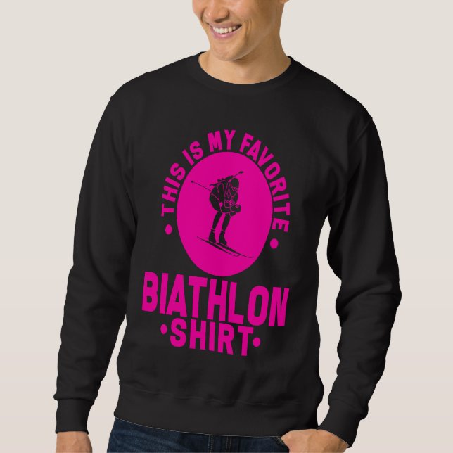Sweatshirt Biathlon Biathlete Skiing Shooting for Men Women K (Devant)