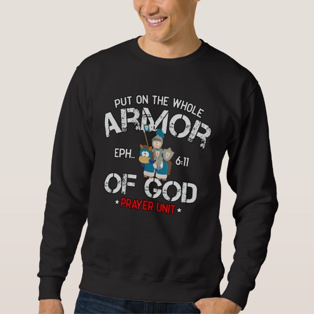 Sweatshirt Bible Quote Armor of God Ephesians 611 Easter Chri (Devant)