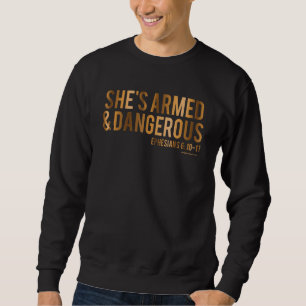 Sweatshirt Bible Verse Église religieuse chrétienne Gothique