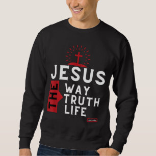 Sweatshirt Bible Verse Jean 146 Inspirationnelle Bible Chréti