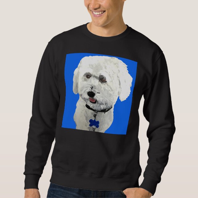 Sweatshirt Bichon Bleu (Devant)