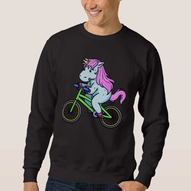 Sweatshirt Bicycle unicorn (Devant)