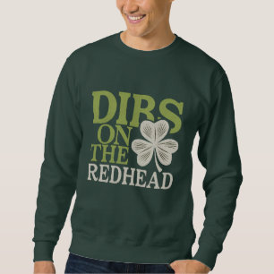 Sweatshirt Bidons irlandais offensifs sur le t-shirt rouge