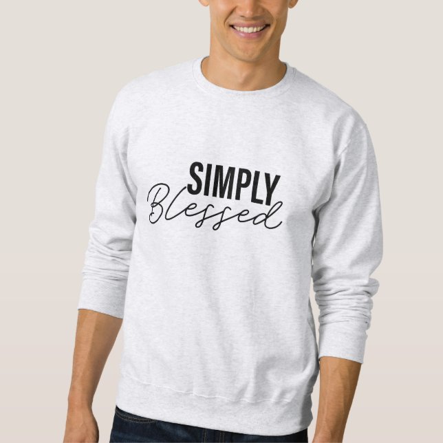 Sweatshirt Bienheureux - Chrétien (Devant)