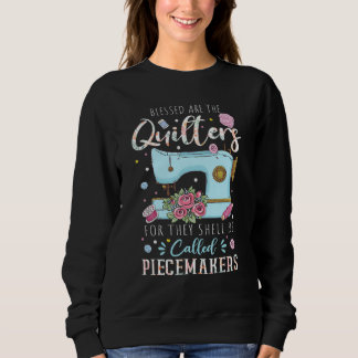 Sweatshirt Bienheureux sont les créateurs de patchwork Coutur