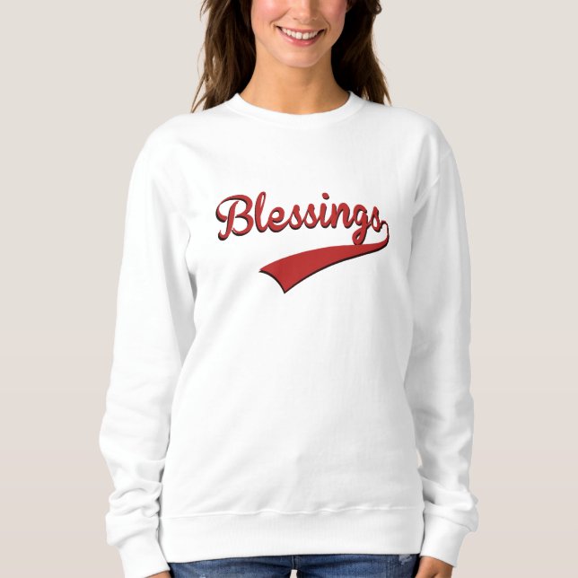 Sweatshirt Bienheureux Vêtements, Bienheureux Design (Devant)
