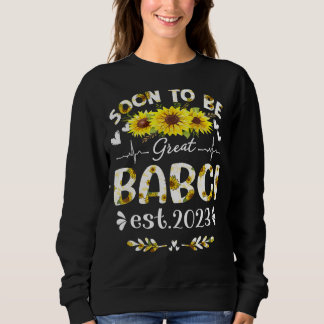 Sweatshirt Bientôt être grand Babci 2023 Fête des mères de to