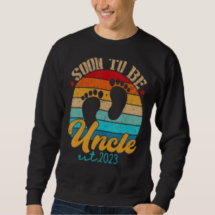 Sweatshirt Bientôt Être Oncle 2023 Sexe Révéler Pap Première