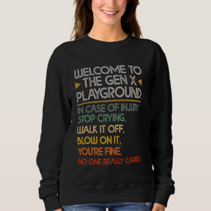 Sweatshirt Bienvenue À La Gen X Playground Funny Generation X