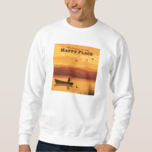 Sweatshirt Bienvenue À Mon Happy Place