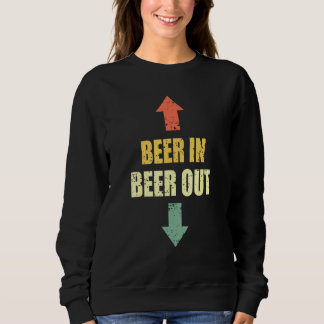 Sweatshirt Bière À L'Entrée Et À L'Extérieur Pour Les Hommes