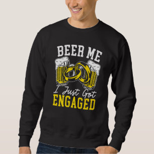 Sweatshirt Bière pour hommes, je viens de me fiancer Boisson