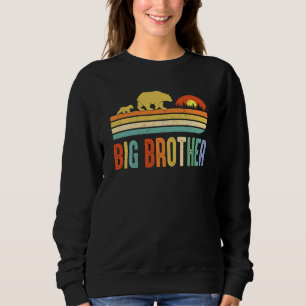 Sweatshirt Big Brother Bear Men Vintage Retro Bear Decor Brot