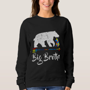 Sweatshirt Big Brother Bear Sensibilisation sur l'autisme Fie