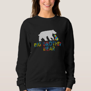 Sweatshirt Big Brother Bear Sensibilisation sur l'autisme Fiè