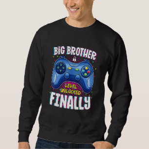 Sweatshirt Big Brother Enfin Niveau Débloqué Joueur Jeux