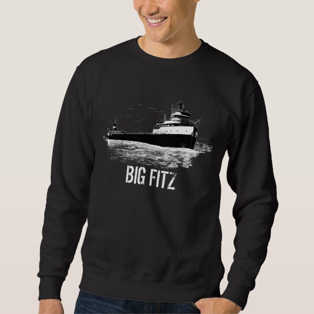 Sweatshirt "BIG FITZ" ~ Le célèbre Edmund Fitzgerald (Devant)