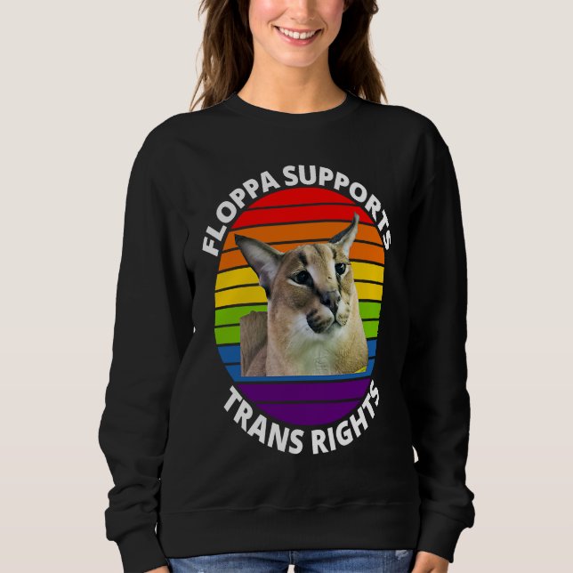 Sweatshirt Big Floppa My Beloved Caracal Cat Meme (Devant)