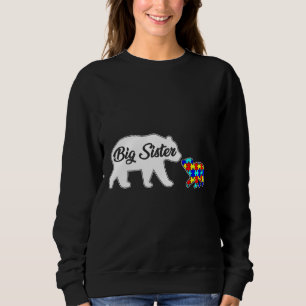 Sweatshirt Big Sister Bear Sensibilisation sur l'autisme Supp