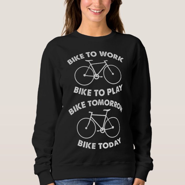 Sweatshirt Bike Forever - Cyclisme Cool (Devant)