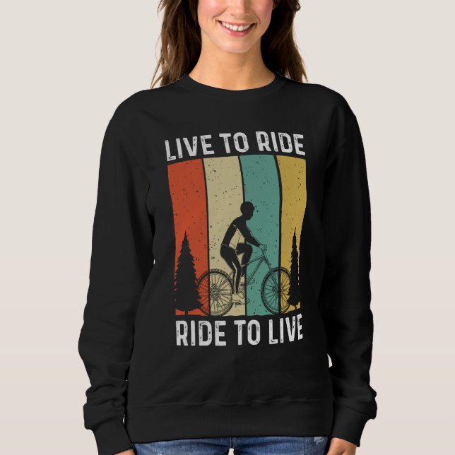 Sweatshirt Biking and Cycling  100 (Devant)