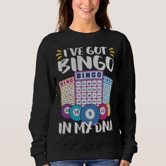 Sweatshirt Bingo Card Game Grandma Bingo Player Bingo Cards (Devant)