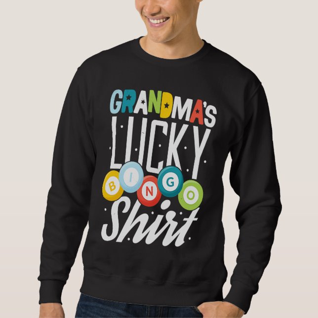 Sweatshirt Bingo Grandma  Bingo Player Nana Mimi Lucky Hobby (Devant)