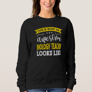 Sweatshirt Biologie Professeur Titre du travail Travailleur E
