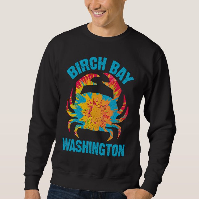 Sweatshirt BIRCH BAY Washington State Dungeness Crab Pacific  (Devant)