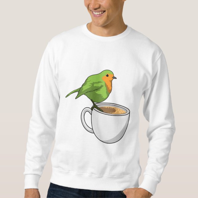 Sweatshirt Bird Coffee Cup (Devant)