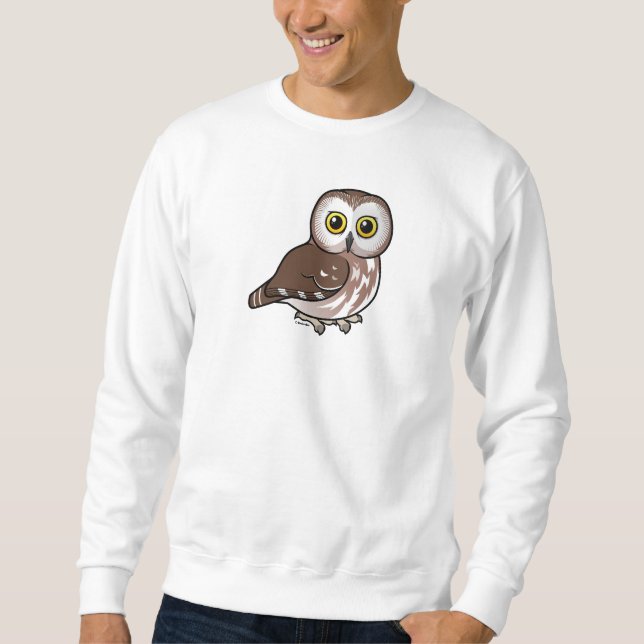 Sweatshirt Birdorable du nord Scie-affûtent le hibou (Devant)