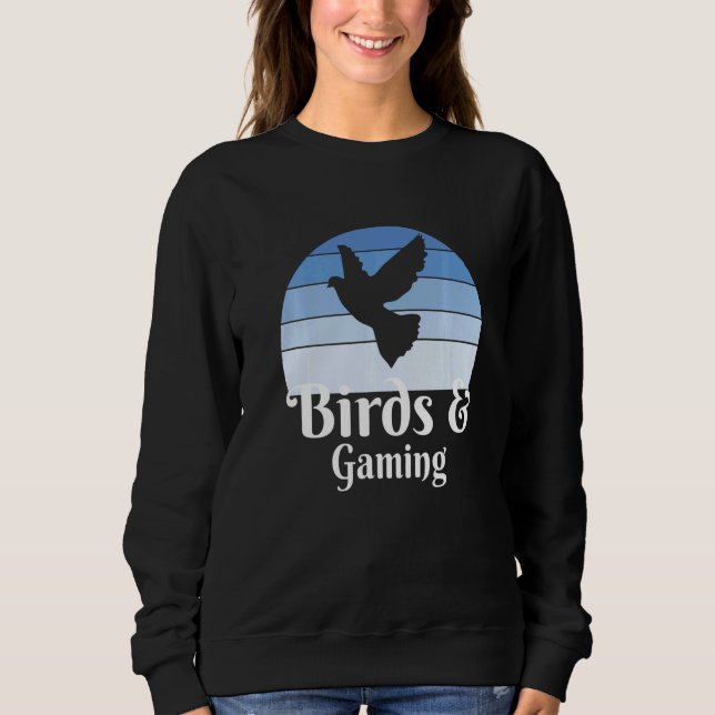 Sweatshirt Birds And Gaming   (Devant)