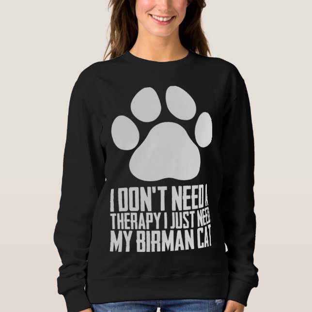 Sweatshirt Birman cat  Birman  Birman kitten  4 (Devant)