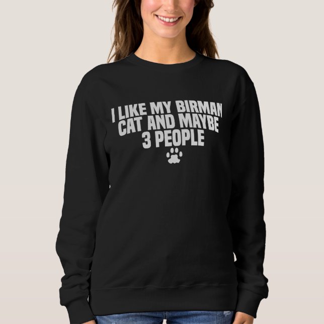 Sweatshirt Birman Cat Breed (Devant)
