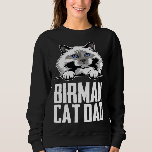 Sweatshirt Birman kitten  Birman mom  Birman dad  3 (Devant)