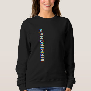 Sweatshirt Birmingham Alabama CMYK Glitch Type