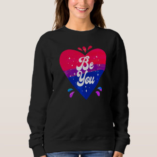 Sweatshirt Bisexual Bi Fierté Drapeau Coeur Be You