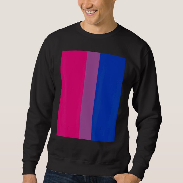 Sweatshirt Bisexual Pride Flag Rotated  For Bi People Who Lik (Devant)